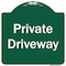 Signmission Private Driveway 3 Heavy-Gauge Aluminum Architectural Sign, 18" x 18", GW-1818-9782 A-DES-GW-1818-9782 - alternate 1